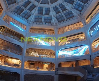 Spain Madrid PRIMARK flagship shopping mall transparent LED display - Nexnovo
