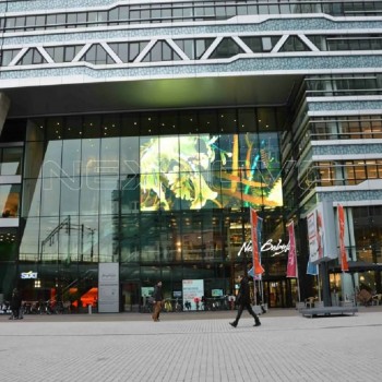 Netherlands Den Haag glass facade media transparent LED screen - Nexnovo