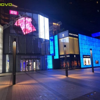 Customized transparent LED display for ONE Central Plaza in Macau - Nexnovo